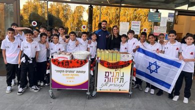 Photo of שחקני בני יהודה ביקרו בתל השומר